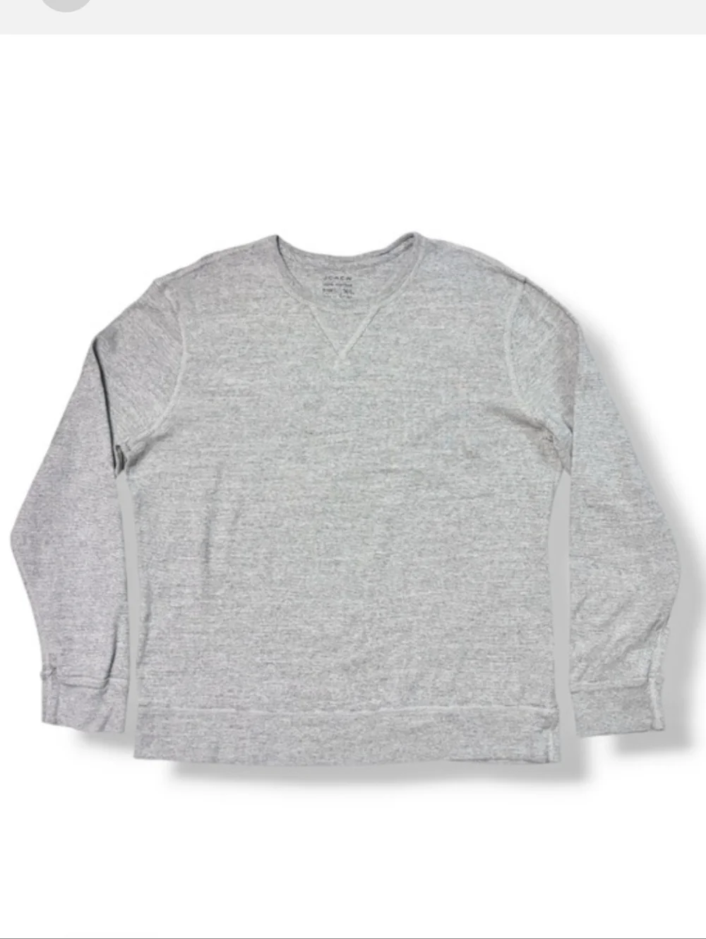 J. CREW Grey Cotton Crew Neck Pullover Size XL